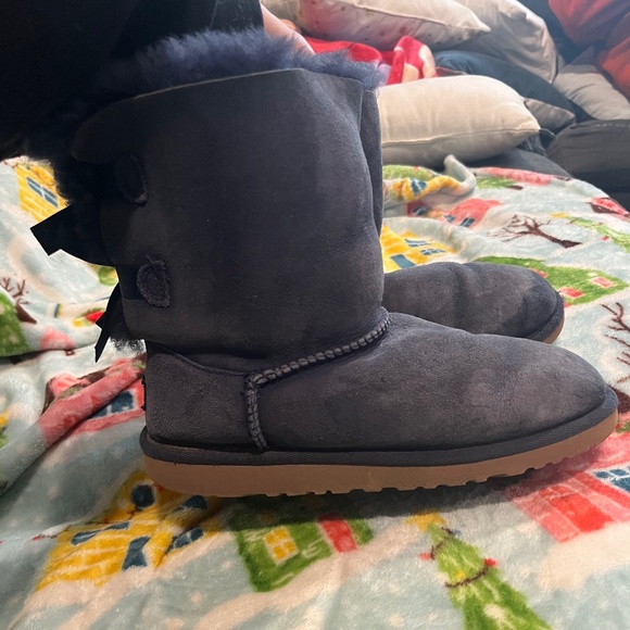 UGG Shoes - Navy UGG Bailey Bow Boots